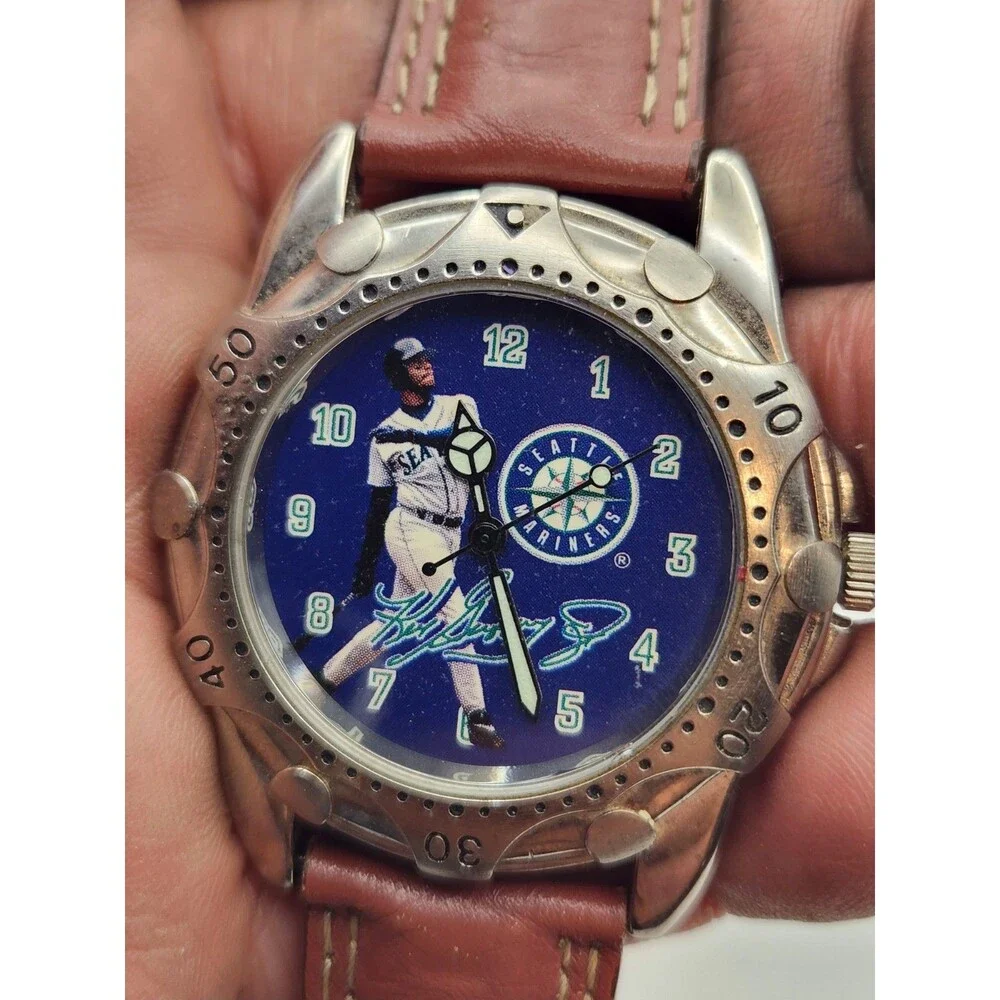 1999 Ken Griffey Jr Seattle Mariners Avon Sports Superstars Watch Blue Dial